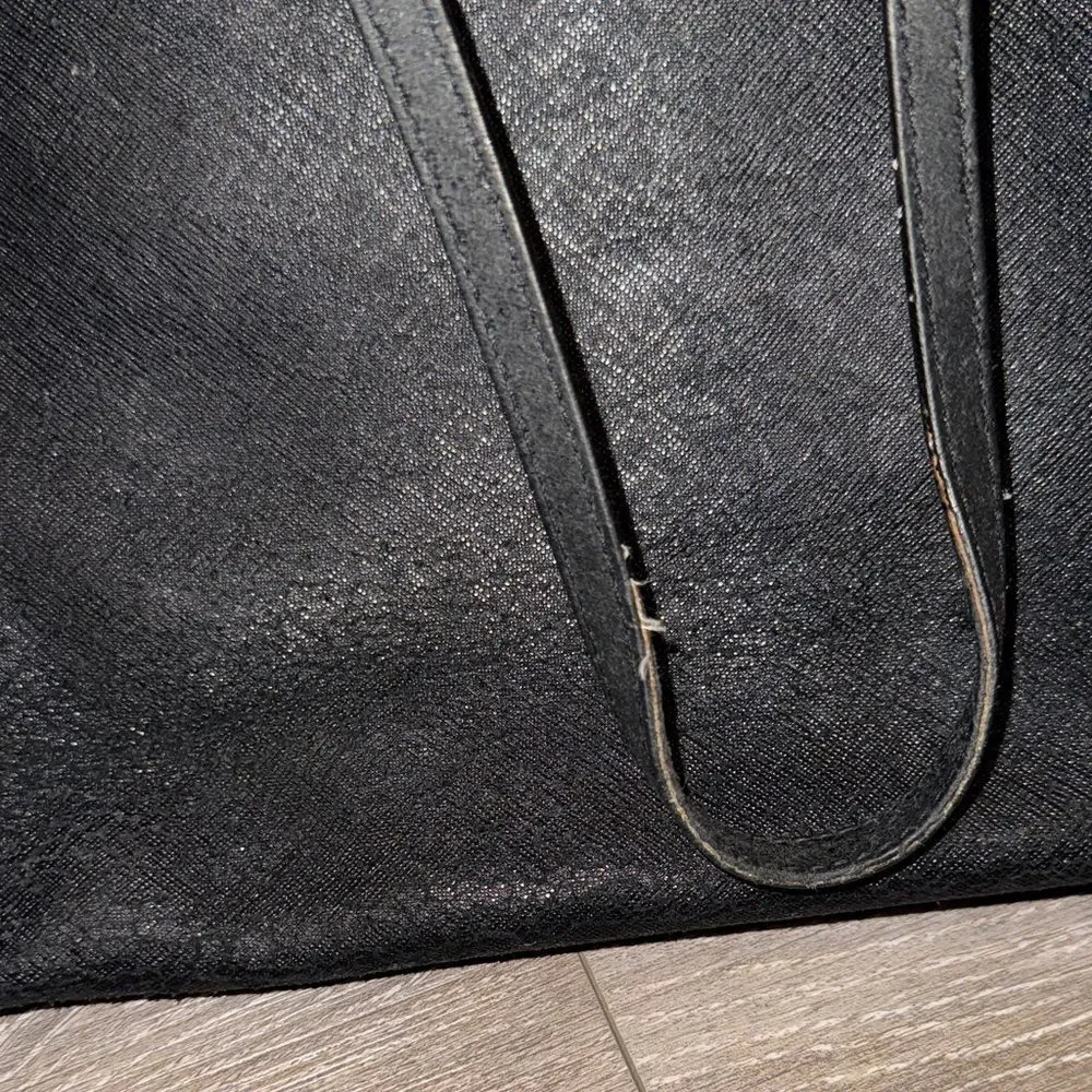 Michael Kors Black Textured Tote